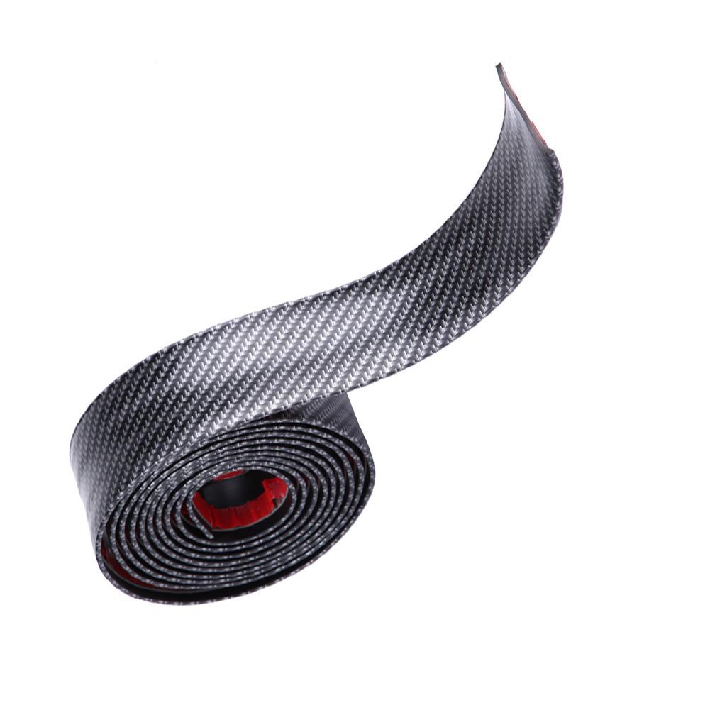 Car Stickers Carbon Fiber Rubber Styling Door Sill Guards Protector Universal