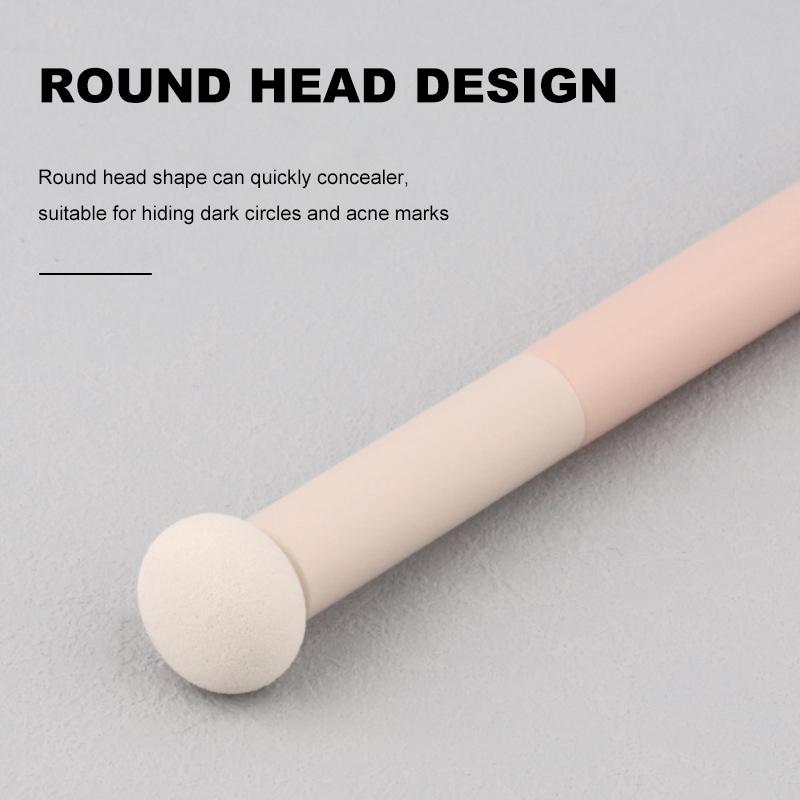 1/3/5PCS Professional Mushroom Head Shape Concealer Brush Lip Brush Round Sponge Makeup Brush For Travel Daily Beauty Tools
