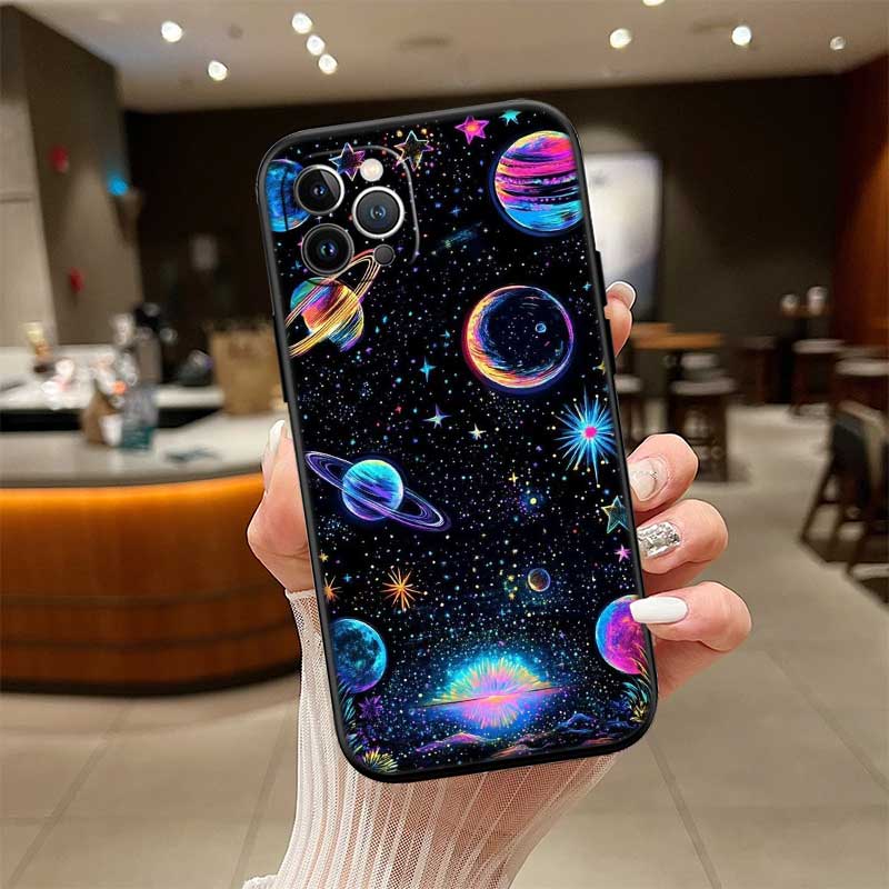 UP8 Astronaut Space Moon Phone Case for Samsung Galaxy S20 S21 S22 Ultra FE + Plus A21S A22 A24 A25 A26 A30 A30S A31