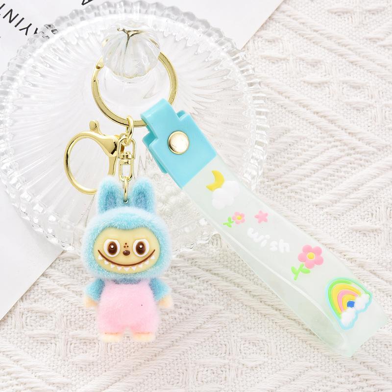 Keychain Doll Soft Rubber Cartoon Car Pendant Mengqu Labu Key Pendant