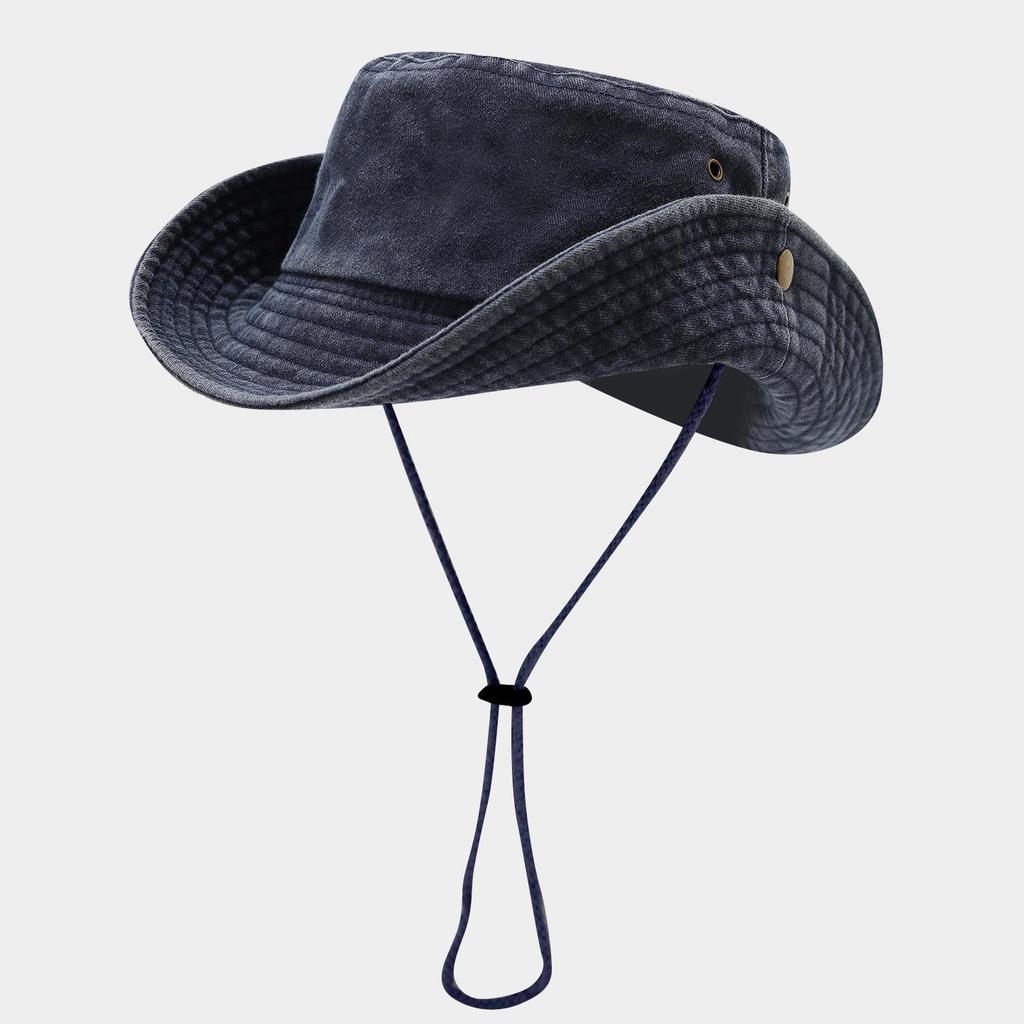 Outdoor-Sonnenhut für Herren und Damen: Patchwork-Design mit breiter Krempe für Angeln, Bergsteigen und Reisen im Frühling und Sommer.