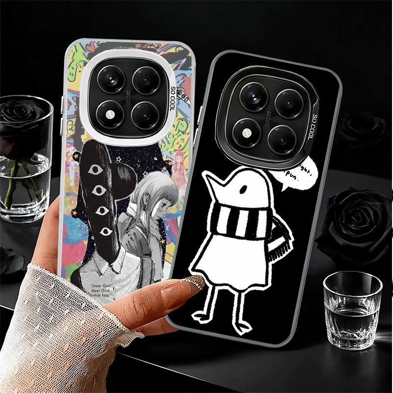 Custodia morbida per telefono anime Oyasumi Punpun per Xiaomi Redmi Note 13 14 15 Pro Plus 12S 12 11S 11 11T 10S 10 Copertura posteriore antiurto
