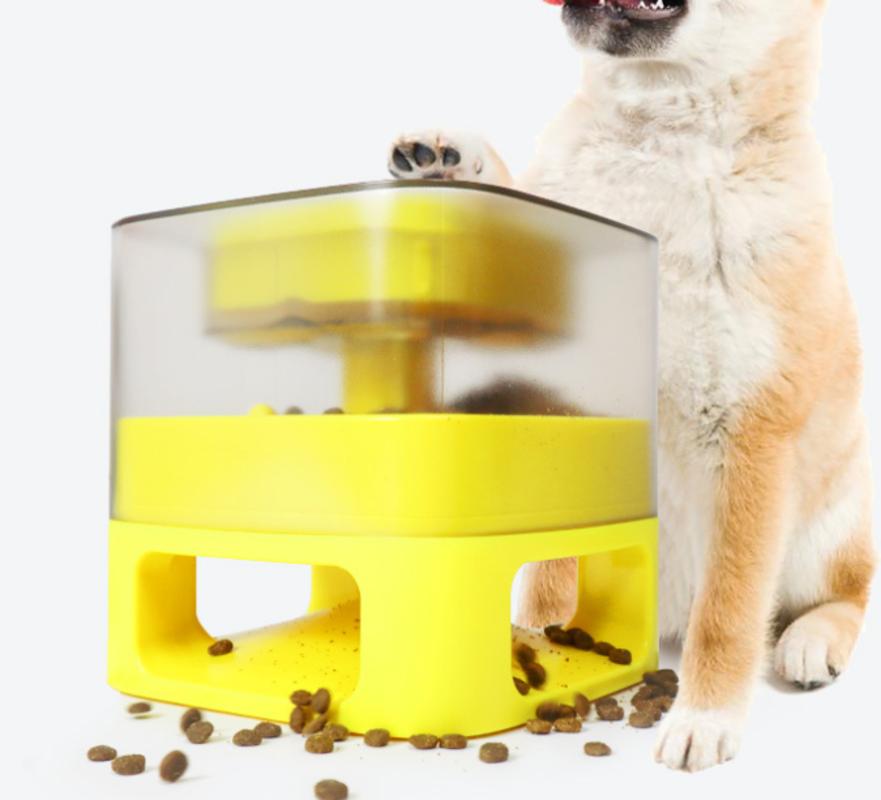 Food Dispenser Dispenser for Dog Interactive Button Chew Dog Puzzle Taste Toys Free Play Puppy Bowl Play SMART | DOG FOOD