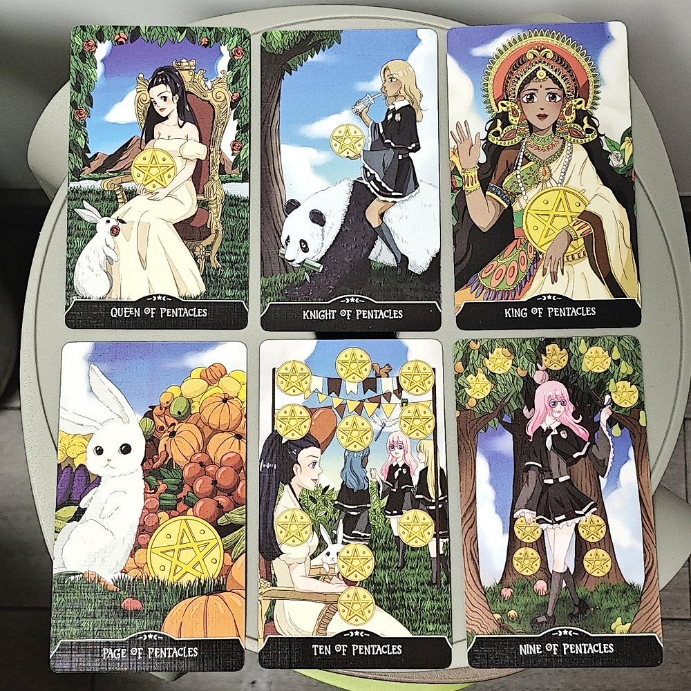 12*7cm Witchling Academy Tarot Deck 78 Pcs Tarot Cards Featuring Whimsical Artwork and Inspiring Insights Based On Rider System