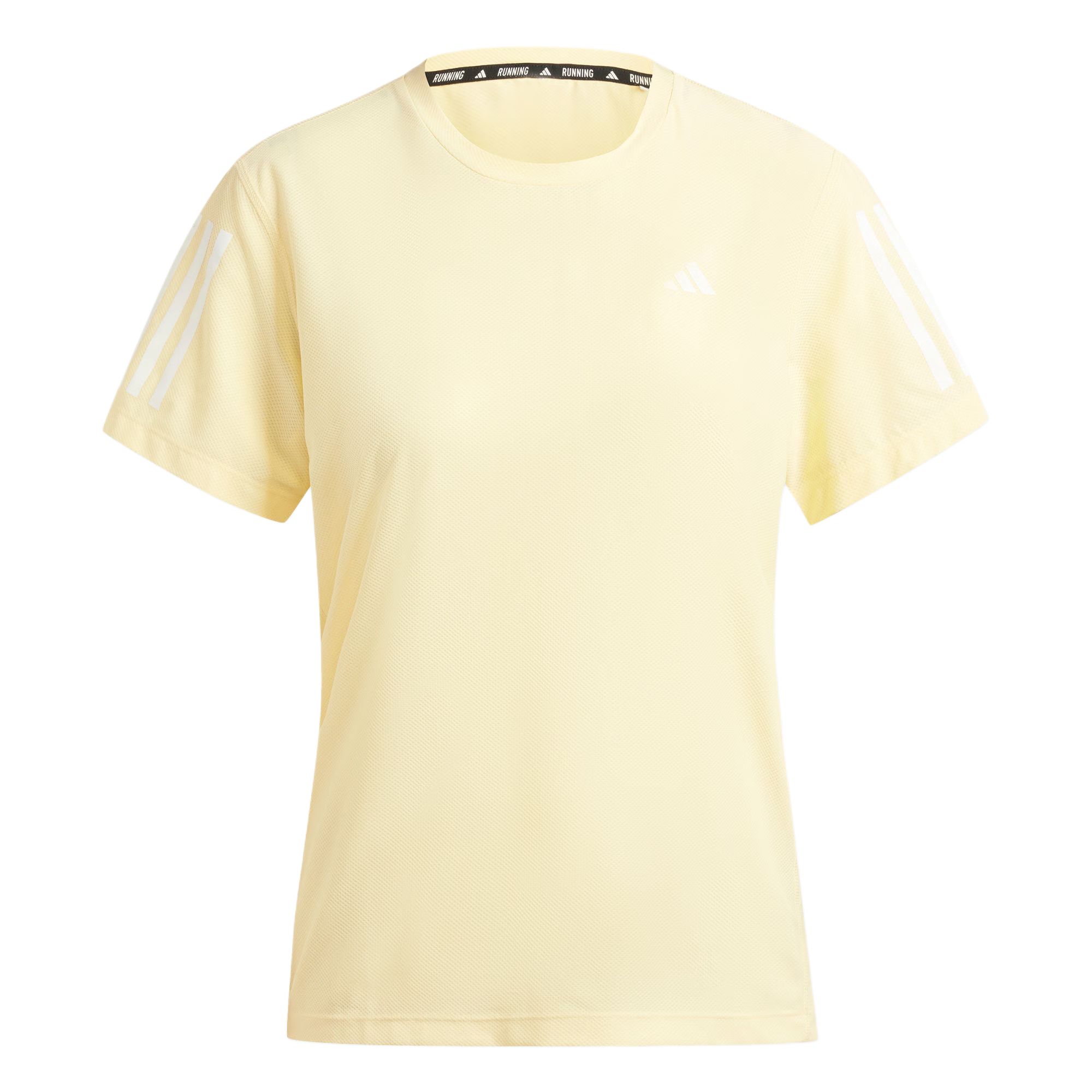 

Adidas Футболка с логотипом Own The Run Tee, круглый вырез, короткий рукав, женские топы, желтый цвет IV5489 M