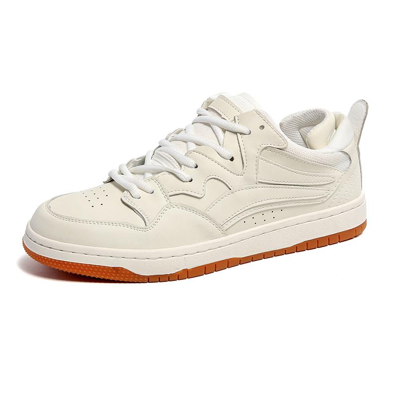 

Модные новые роскошные кожаные мужские повседневные туфли, уличные противоскользящие кроссовки, высококачественная дышащая спортивная обувь, мокасины, дизайнерская обувь 44 белый