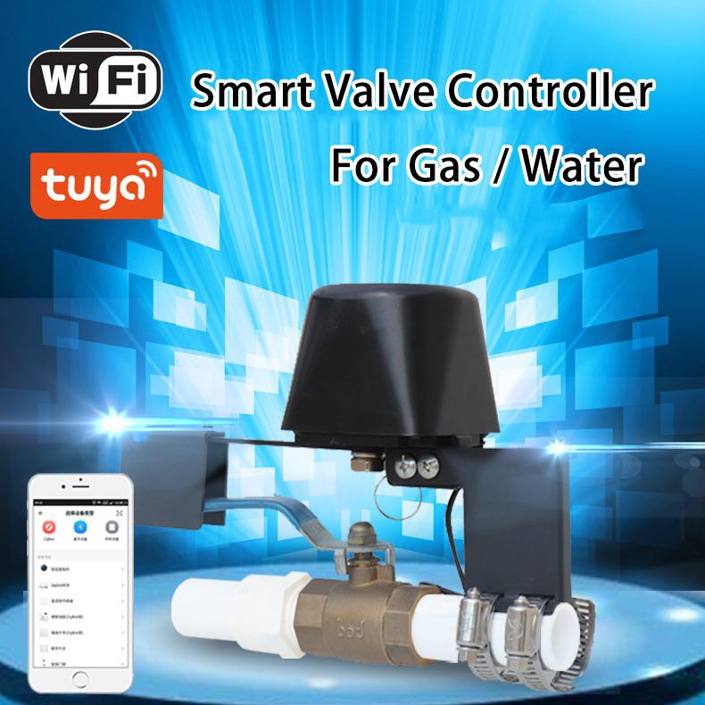 Tuya Smart Bluetooth/WiFi/ZigBee Valve for Water/Gas Control with Mechanical and Remote Timing Options via App.