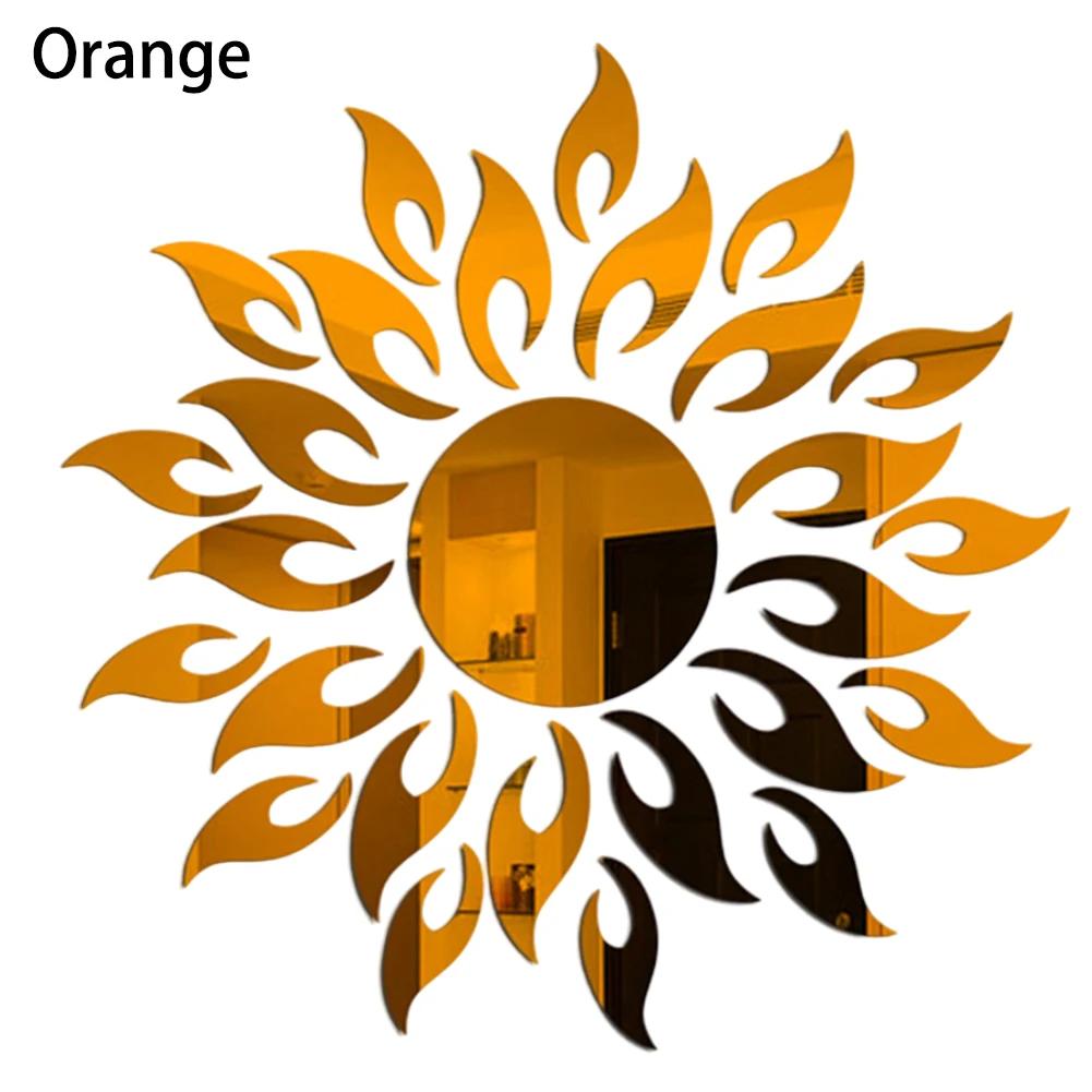 DIY Home Decor 3D Mirror Wall Sticker Reflective Mirror Effect Safe To Use Elegant Style Environmentally Friendly