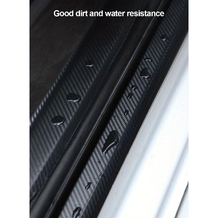 3D Carbon Fiber Sticker Tape Car Wrap Threshold Protective Film Anti Scratch Waterproof Matte Black Nano Sticker For Car BodyPinstriping Tape 3