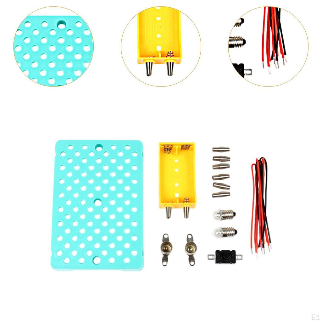 Basic Electrical Connection Learning Set Teaching Aids Series & Parallel Easy Assembly
