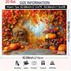 2D Rustic Fall Pumpkin Harvest Photography Background