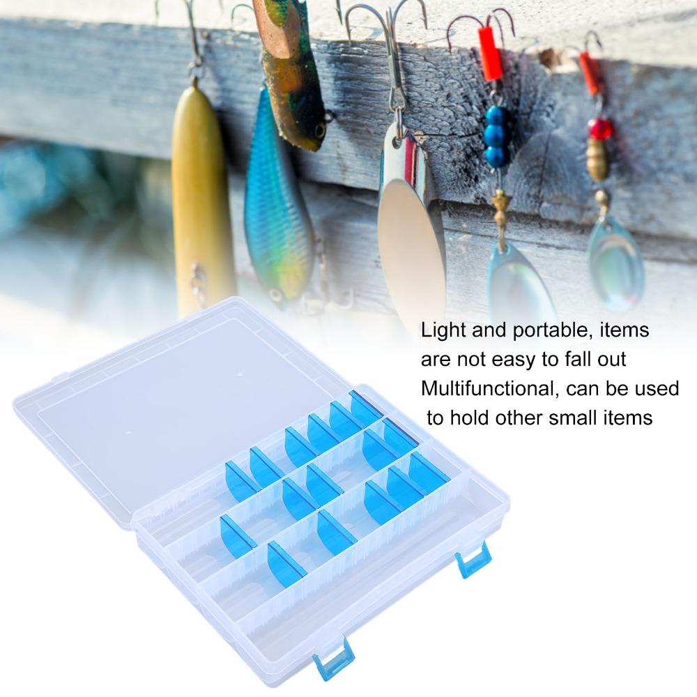 PVC Fishing Organizer Box 25.1*18*3.7cm Portable Fishing Tackle Box  Fishhook Storage