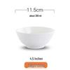 Pure White Ceramic Rice Bowl