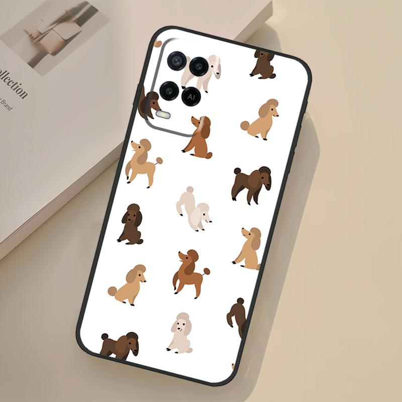 

Poodle Dog Case For Oppo A76 A96 A16 A17 A18 A60 A80 A40 A38 A58 A78 A98 A94 A74 A54 A15 A57 A77 A5 Pro OPPO A54 5G