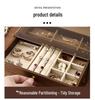 Dustproof Multi-layer Jewelry Box with Drawer for Bracelets, Necklaces, Rings, and Earrings - Large Capacity Storage for Accessories