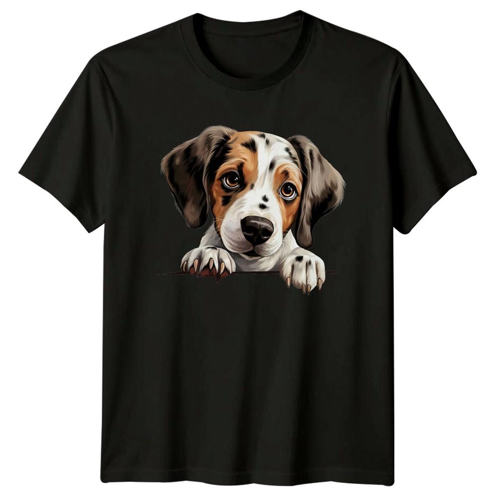 Cute Spotted Puppy Dog Breed Portrait Pet Animal Lover TShirt