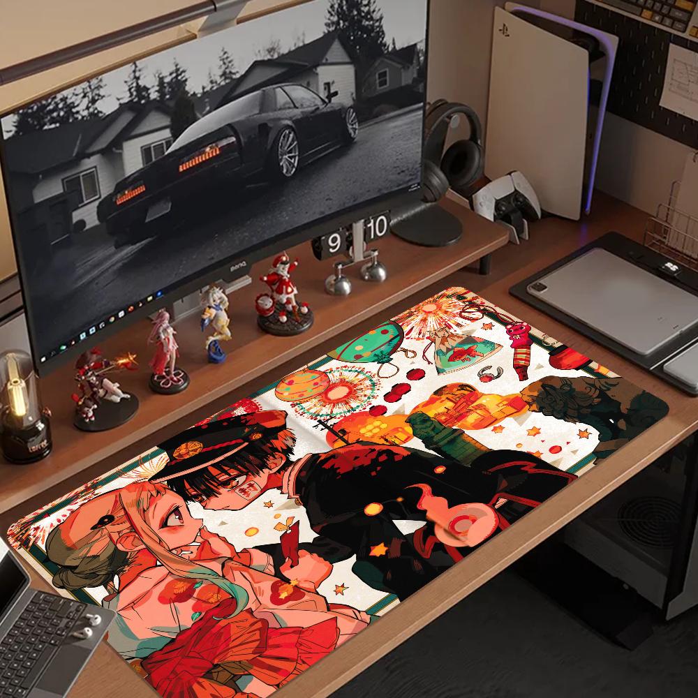 Hanako kun Mousepad Cute Durable Rubber Mouse Mat Pad Size for Game Keyboard Pad