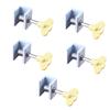 1/3/5pcs Sliding Window Locks Aluminum Alloy Window Stoppers Adjustable Window Door Frame Security Locks with Key for Home and Office