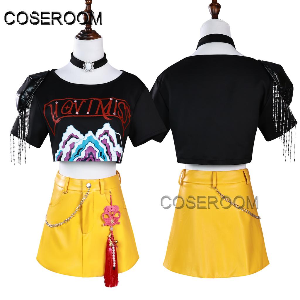 Adults Girls Woman HUNTR X KPOP Demon Hunters Mira Cosplay Costume Halloween Comic Con Anime Wig Role Play