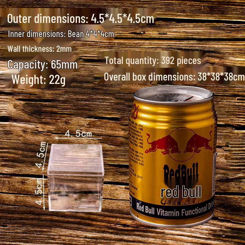 Quadratische Transparente Harte Kunststoffbox: Vielseitige Lebensmittelverpackung, Betta-Fischzucht, Kristallschlamm, Überraschungsbox, Hochzeits-Süßigkeitenaufbewahrung.