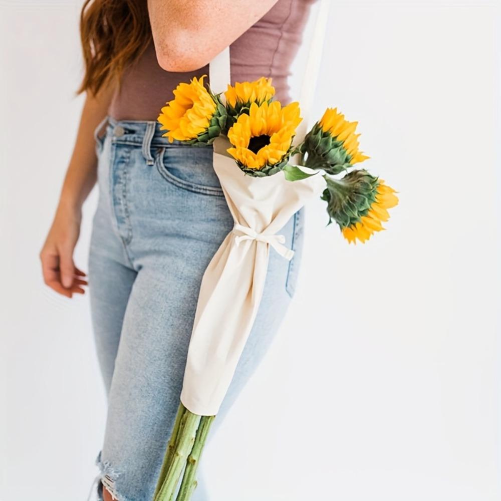 Pogrubiona Torba do Pakowania Kwiatów Wisząca Tkanina na Kwiaty Torba Tote Torby do Pakowania Bukietów Podarunki