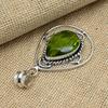 Peridot Gemstone 925 Sterling Silver Handmade Jewelry Excellent Pendant For Women Gift