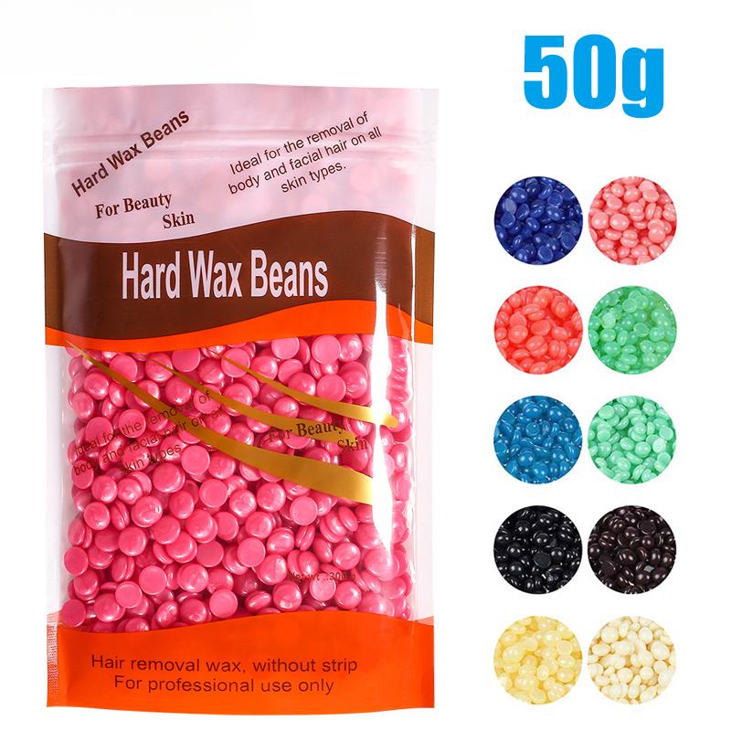 50g/200g/300g/500g Depilatory Wax Beans Hard Wax Bean For Wax Heater Machine Hot Film Painless Waxing Beads Body Hair Remova
