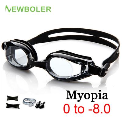 Occhialini da Nuoto Miopia Professionali Antiappannamento UV Occhiali da Nuoto Uomo Donna Diottrie in Silicone Occhiali Sportivi da Nuoto