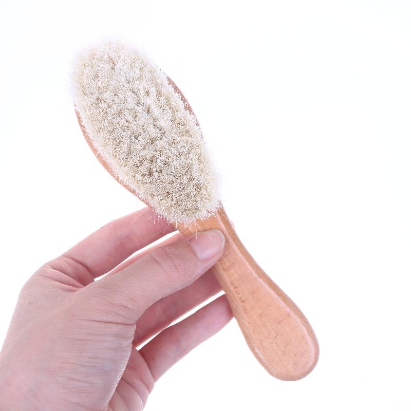 1Pcs Multifunctional Soft Wool Shoe Brush With Wooden Handle Wool Hair Leather Care Shoe Polish Boot Cleaner Shoe Brush