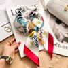 Small square scarf silk scarf women's French spring and autumn summer matching shirt neck protector scarf tulle scarf scarf 71x71