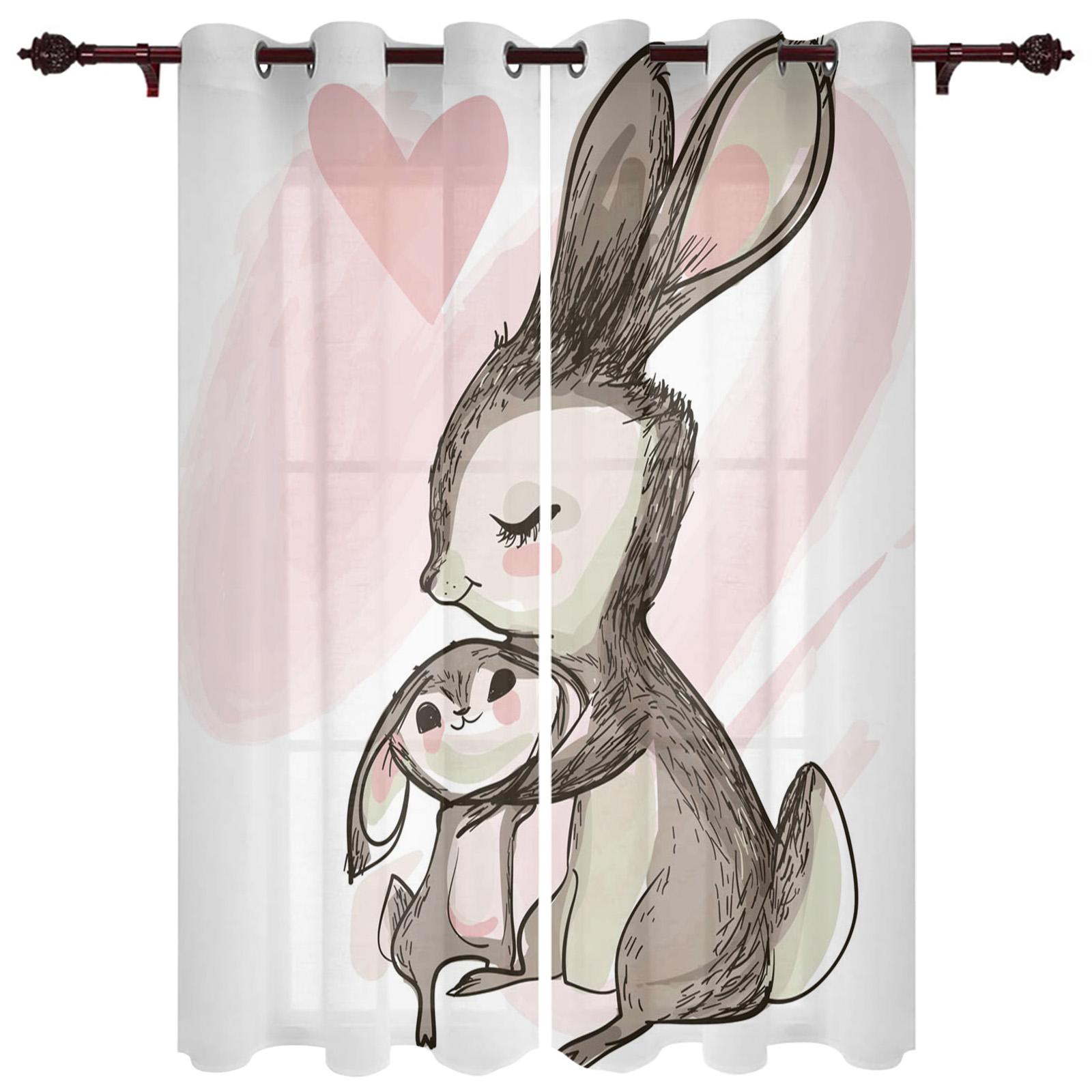 

Шторы для окон в клетку с красным сердцем, шторы для спальни, кухни, панельные шторы для гостиной, рождественский декор для дома 135W x 60H(cm)