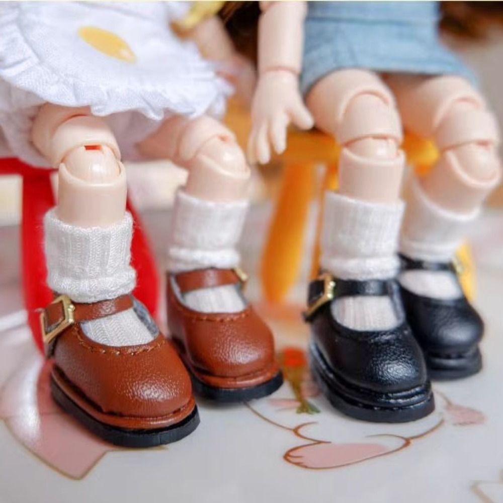 

Handmade Cute Leather Shoes Holala Shoes 1/11 OB11 Dolls/1/12 BJD Dolls/obitsu11GSCbody9OB11 Doll
