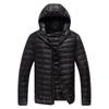 Mens Plus Size Hooded Lightweight Padded Winter Warm Loose Casual Outerwear Coat