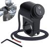Motorcycle Handlebar Switch 12V, Waterproof Motorcycle Light Toggle Switch, Aluminum Alloy ATV Light ON Off Switches, For Motorcycle ATV UTV
