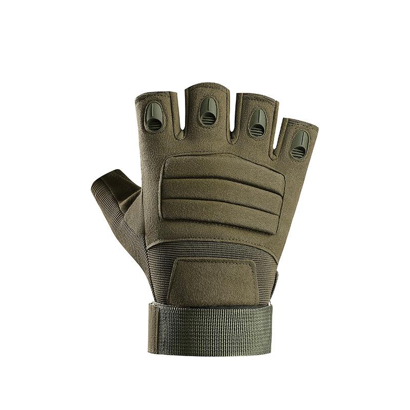 Tactical Gloves Men Outdoor Half Finger Protective Sports Training Outdoor Military Fans Special Forces Anti Cut Riding Gloves