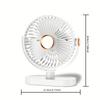Reiseventilator 720° faltbar USB tragbar verstellbar klein 5-stufiger Tischventilator, unverzichtbar für Kreuzfahrten, Zuhause, Schlafzimmer und Büro-Schreibtische