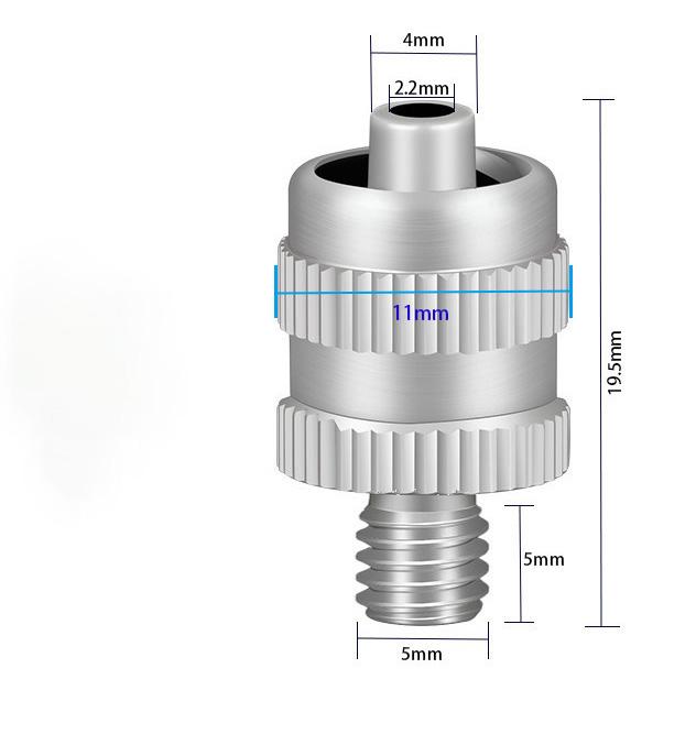 1 Stück M4 M5 M6 M8 Gewinde Vernickelt Messing Spritze Metall Luer-Lock-Adapter Klebstoffspender Verbunden mit Metalladapter