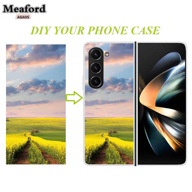 DIY Case for Samsung Galaxy Z Fold 2 3 4 5 PC Plastic Personalized Photo Case for Samsung Galaxy Z Fold2 Customized Hard Cover