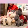 Creative Grey And Red Horse Plush Doll Children Toyfor Year Of The Horse Gift And Collectible Decor