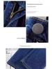Women's Dark Blue High-Waist Slimming Jeans - Petite Spring/Autumn 2025 Style