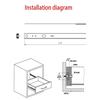 2PCS Smooth Glide Bearing Drawer Slides Two Way Slide 17mm Wide Drawer Glides Hardware Accessories 8"-17"