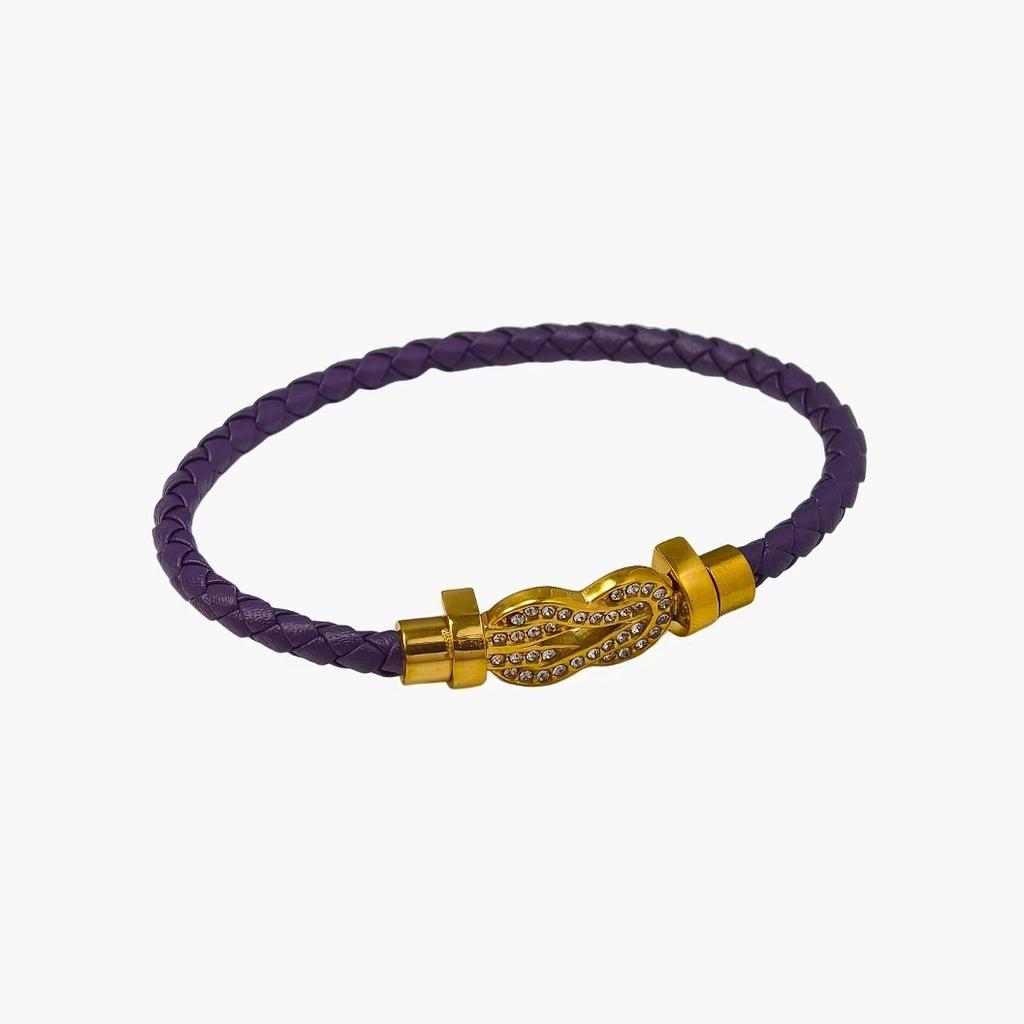 European and American Fred Color Rope Bracelet Full of Bricks Classic Bracelet Fashionable and Versatile 2026