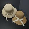 Straw Hat Lace Hat New Summer Sunscreen Hat Small Fresh Bow Breathable French Foldable Straw Hat