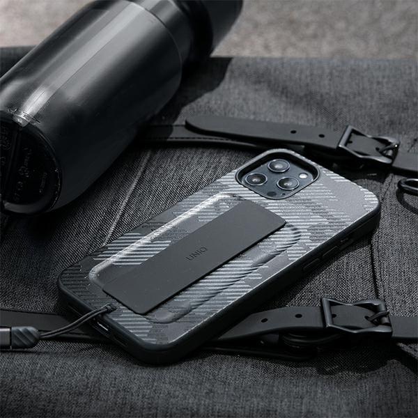 Hülle für iPhone 12 Pro Max UNIQ Antimikrobiell Schwarz Camouflage