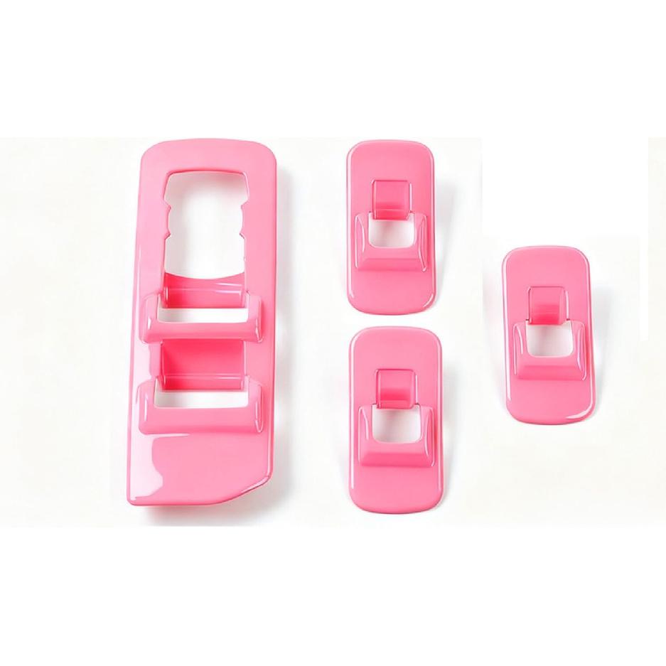 Keptrim for F-150 ABS Carbon Fiber Window Lift Switch Door Lock Trim for 2015 2016 2017 2018 2019 2020 Ford F150, 4pcs