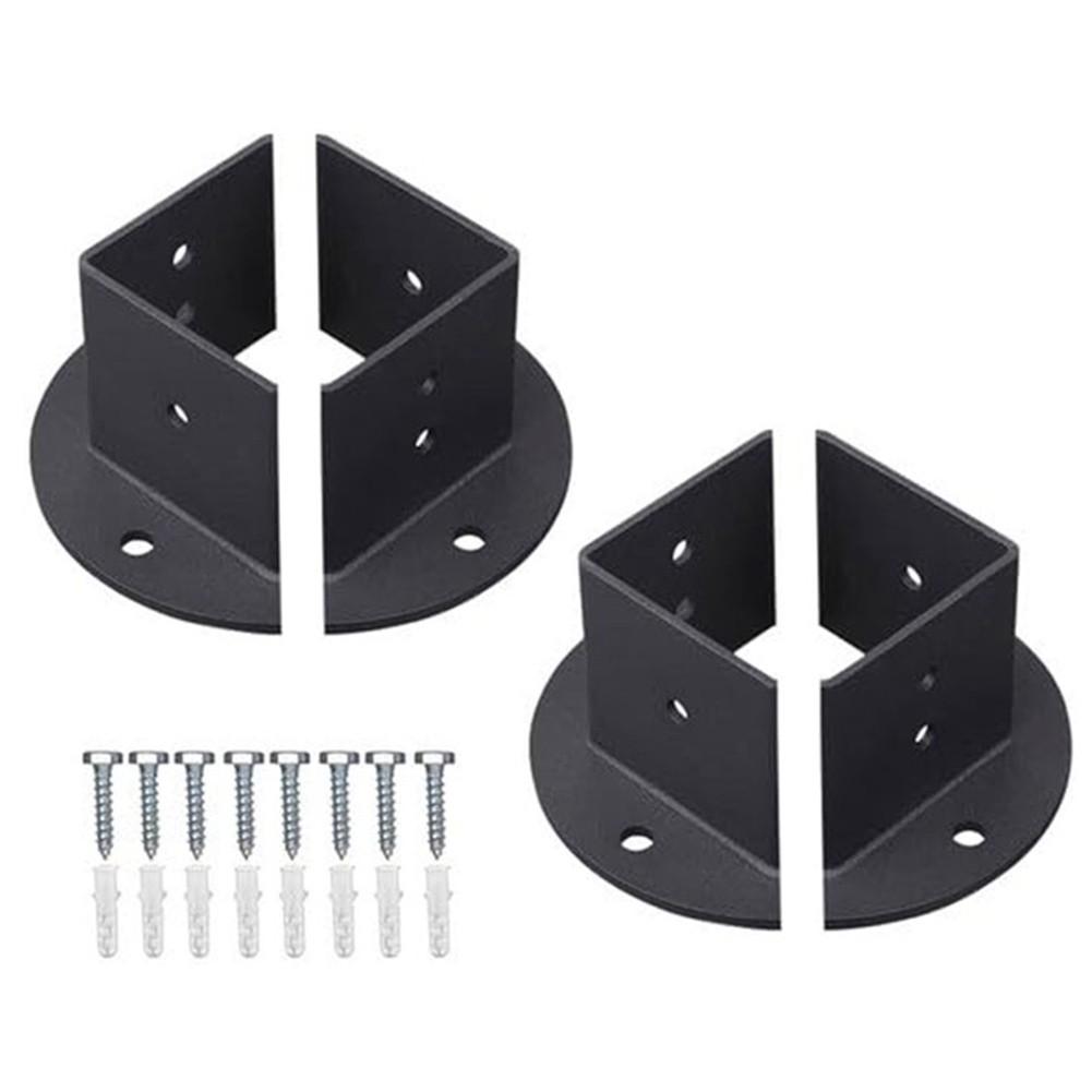 Adjustable Post Base Heavy Duty Brackets User-Friendly Manual 4pcs