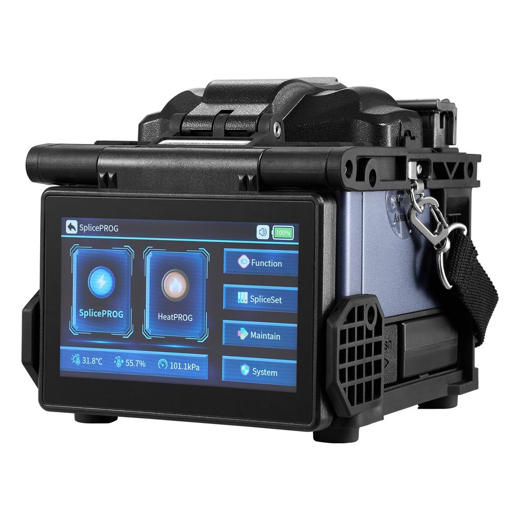 VEVOR Fiber Fusion Splicer 6-Motor, Core Alignment Fiber Optic Splicer 6s Splicing & 13s Heating, Fiber Splicer Machine with 5" LCD Screen