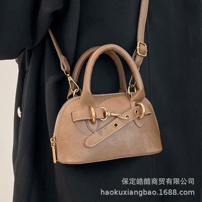 Herbst und Winter Retro Mini Tasche Damen 2025 neue beliebte vielseitige Umhängetasche Mode tragbare Muscheltasche