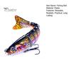 Artificial Bait 12.8cm/18g Bionic Simulation Fish Eyes Bright Color Realistic Looking Flexible Lure Treble Hook Design Colorful Highly Simulated
