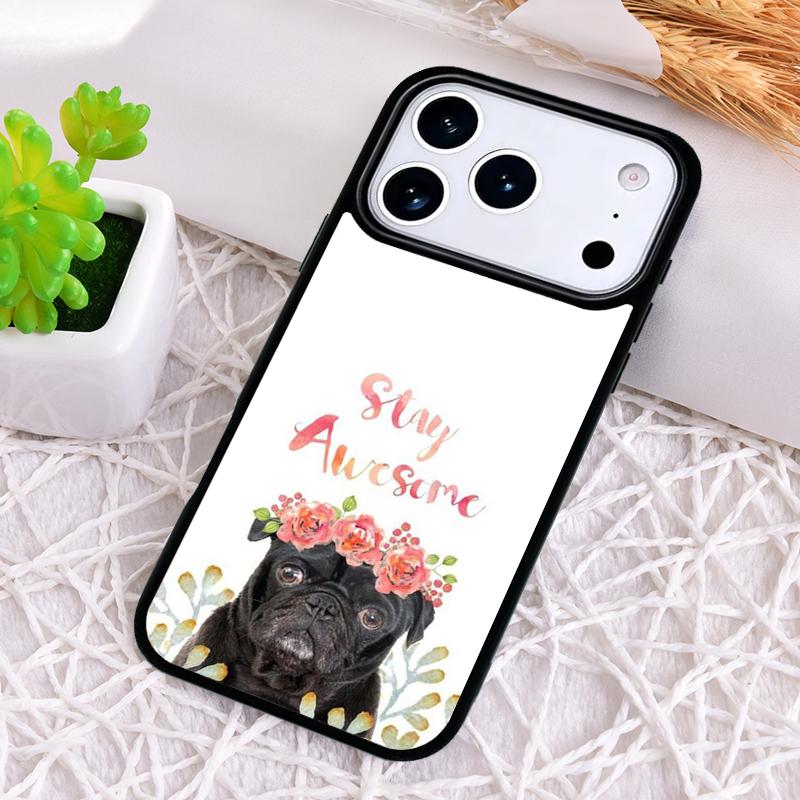 

CUTE PUPPY PUG DOG MOPS soft Phone Case for iPhone 17 Air 16 15 11 12 14 13 Pro Max Shockproof Cover iPhone 14